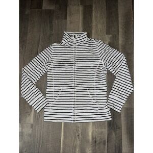 L.L. Bean Striped Full Zip Sweatshirt Size M